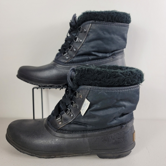 Sorel Vintage All Black Short Snow boots Size 10 - Picture 1 of 10